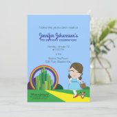 JEDES ALTER Dorothy of Oz BIRTHDAY PARTY Einladung (Stehend Vorderseite)