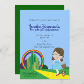 JEDES ALTER Dorothy of Oz BIRTHDAY PARTY Einladung (Vorne/Hinten)