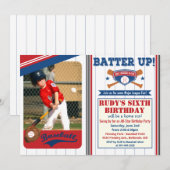 JEDES ALTER - Einladung der Baseball Geburtstagspa (Vorne/Hinten)