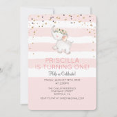 JEDES ALTER - Einladung eines Elefantenmädchens zu (Vorderseite)