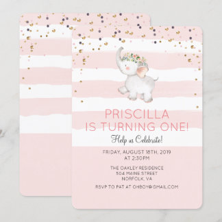 JEDES ALTER - Einladung eines Elefantenmädchens zu