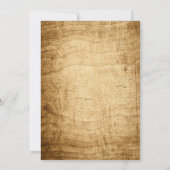 JEDES ALTER - Einladung eines Vintagen klassischen (Rückseite)