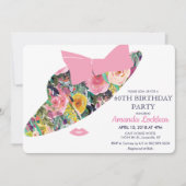 JEDES ALTER - Einladung von Blumentopf zum Geburts (Vorderseite)