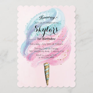 JEDES ALTER - Einladung von Cotton Candy Geburtsta