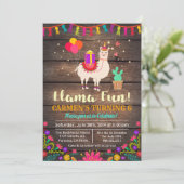 JEDES ALTER - Einladung von Llama zum Geburtstag (Stehend Vorderseite)