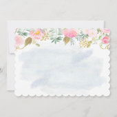 JEDES ALTER - Einladung von Swan Floral zum Geburt (Rückseite)