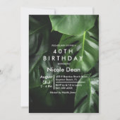 JEDES ALTER - Einladung von Tropenblättern zum Geb (Vorderseite)