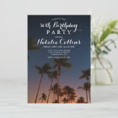 JEDES ALTER - Einladung zum Geburtstag Tropischer  (Stehend Vorderseite)