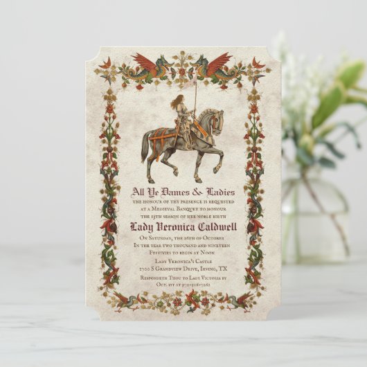 JEDES ALTER - Einladung zur mittelalterlichen Rena (Stehend Vorderseite)