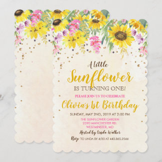 JEDES ALTER - Einladung zur Sonnenblume zum Geburt