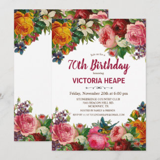 JEDES ALTER - Einladung zur Vintagen Blumengeburt