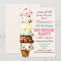 JEDES ALTER - Eiscreme zum Geburtstag Einladung