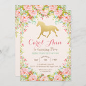 JEDES ALTER/EREIGNIS - Einladung von Pferdeblumen (Vorne/Hinten)