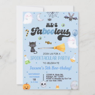 JEDES ALTER fa-boo-lous Halloween Boo-Day einladen Einladung