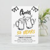 JEDES ALTER - Feiern und Biere Einladung zum Gebur (Stehend Vorderseite)