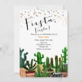 JEDES ALTER - Fiesta Cactus Birthday Einladung (Vorderseite)