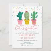 JEDES ALTER - Fiesta Cactus Birthday Einladung (Vorderseite)