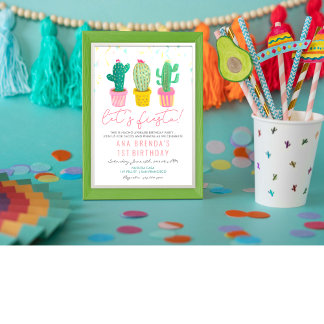 JEDES ALTER - Fiesta Cactus Birthday Einladung