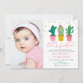 JEDES ALTER - Fiesta Cactus Birthday Einladung (Vorderseite)