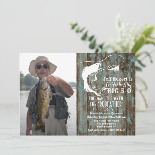 JEDES ALTER - Foto zum Geburtstag Einladung (Stehend Vorderseite)