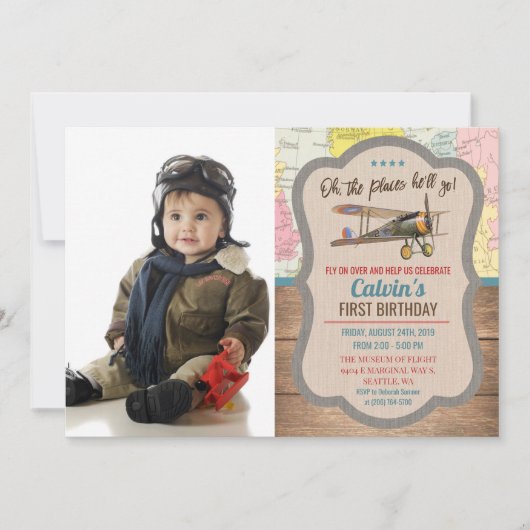 JEDES ALTER - Foto zum Geburtstag Einladung (Vorderseite)