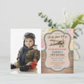 JEDES ALTER - Foto zum Geburtstag Einladung (Stehend Vorderseite)