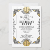 JEDES ALTER - Geburtstag Art Deco 1920s Einladung (Vorderseite)