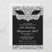 JEDES ALTER - Geburtstag Diamantmaske Einladung (Vorderseite)