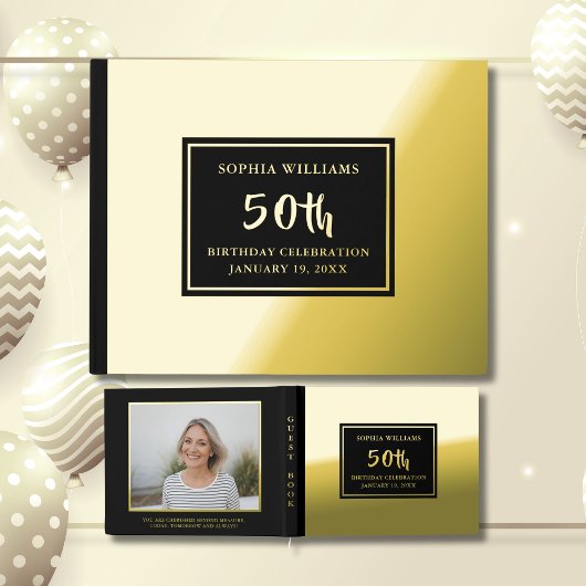 Jedes Alter Geburtstag Gästebuch Foto Elegantes Sc