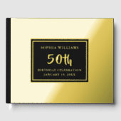 Jedes Alter Geburtstag Gästebuch Foto Elegantes Sc (Vorderseite)