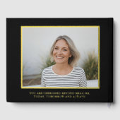 Jedes Alter Geburtstag Gästebuch Foto Elegantes Sc (Rückseite)