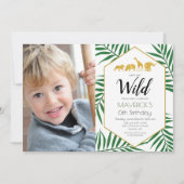 JEDES ALTER - Geburtstag Jungle Safari Einladung (Vorderseite)