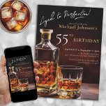 Jedes Alter Geburtstag Schwarzes Gold Elegantes Wh Einladung<br><div class="desc">Jedes Alter Birthday Black Gold Elegant Whiskey Party Einladung. Lassen Sie sich von unserem Geburtstagsgeschenk verzaubern, das eine perfekte Mischung aus Eleganz und Feiern bietet. Die Schwarz-Gold-Akzente Set die Bühne für eine klassische Angelegenheit, erinnert an den alten Whisky in seinen reichen Farben. Diese Einladung verströmt einen zeitlosen Charme und markiert...</div>