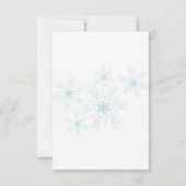 JEDES ALTER gefrorener WINTER WONDERLAND Geburtsta Einladung (Rückseite)