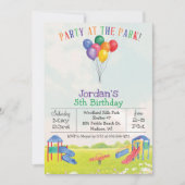 JEDES ALTER / GENDER Park Spielplatz Einladung (Vorderseite)