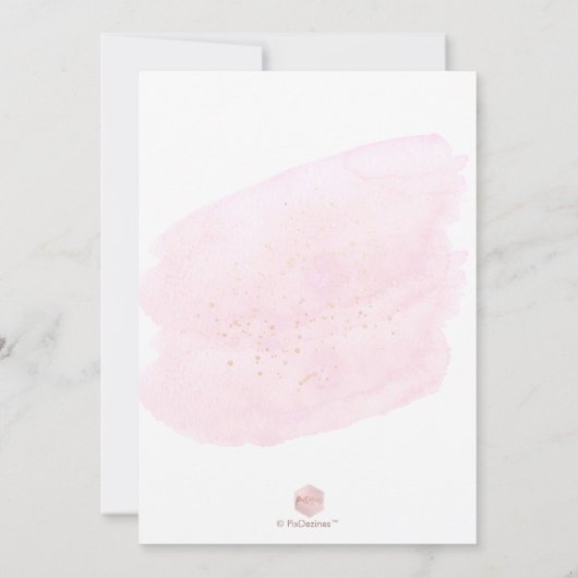 Jedes Alter, Glitzer Balloons Rosa Champagner 21. Einladung (Rückseite)