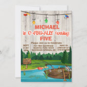 JEDES ALTER - Gone Fishing Birthday Einladung (Vorderseite)