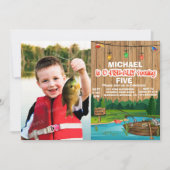 JEDES ALTER - Gone Fishing Birthday Einladung (Vorderseite)