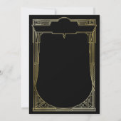 JEDES ALTER GROSSER Gatsby Art Deco Einladung zum  (Rückseite)