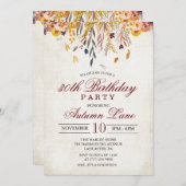 JEDES ALTER - Herbstliche Herbstlaub Einladung zum (Vorne/Hinten)