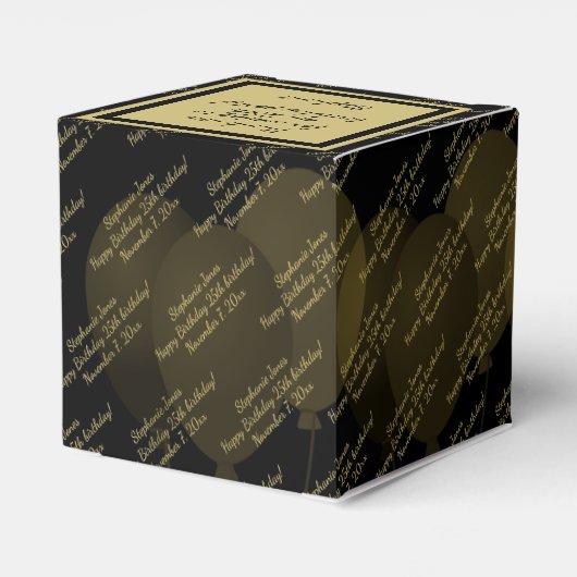 Jedes Alter - Ihr benutzerdefiniertes Meldungsmust Geschenkschachtel (Rückseite)