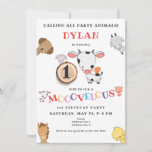 Jedes Alter, in dem alle Huftierkuh zum Geburtstag Einladung