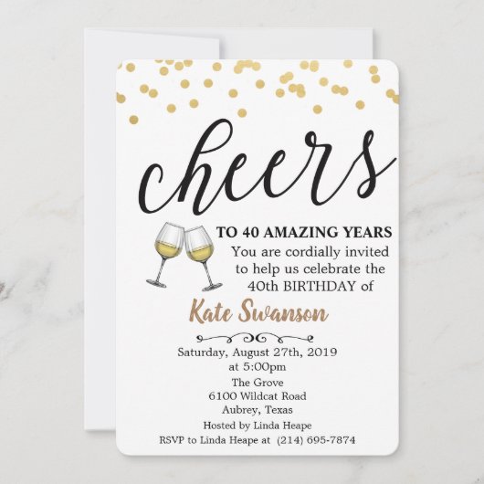 JEDES ALTER - Käsewein - Einladung zum Geburtstag (Vorderseite)