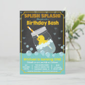 JEDES ALTER - Kautschukente zum Geburtstag Einladung (Stehend Vorderseite)