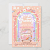 JEDES Alter Lasst uns Groovy Van Birthday holen Einladung (Vorderseite)