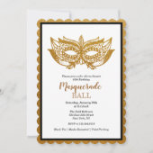 JEDES ALTER - Masquerade Ball zum Geburtstag Einla Einladung (Vorderseite)