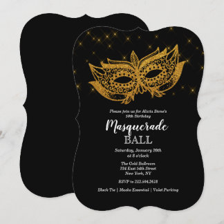 JEDES ALTER - Masquerade Ball zum Geburtstag Einla Einladung