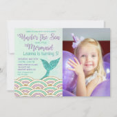 JEDES ALTER - Meerjungfrau im Rahmen der Seeeinlad Einladung (Vorderseite)
