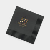 Jedes Alter Meilenstein elegant Happy Birthday Nam Servietten Mit Folie (Links)