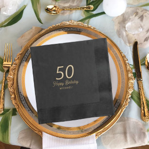 Jedes Alter Meilenstein elegant Happy Birthday Nam Servietten Mit Folie